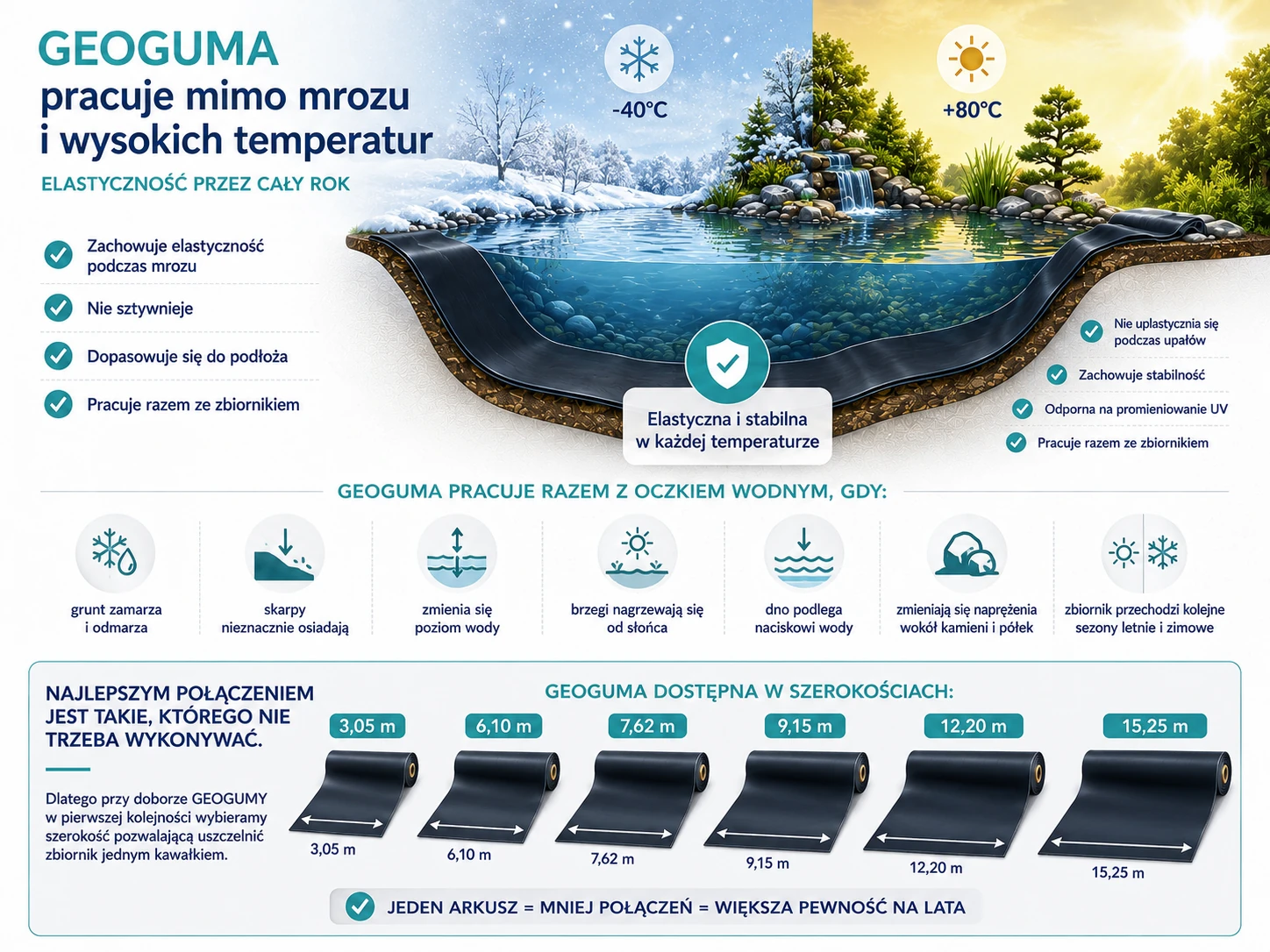 Geoguma pracuje mimo mrozu i wysokich temperatur