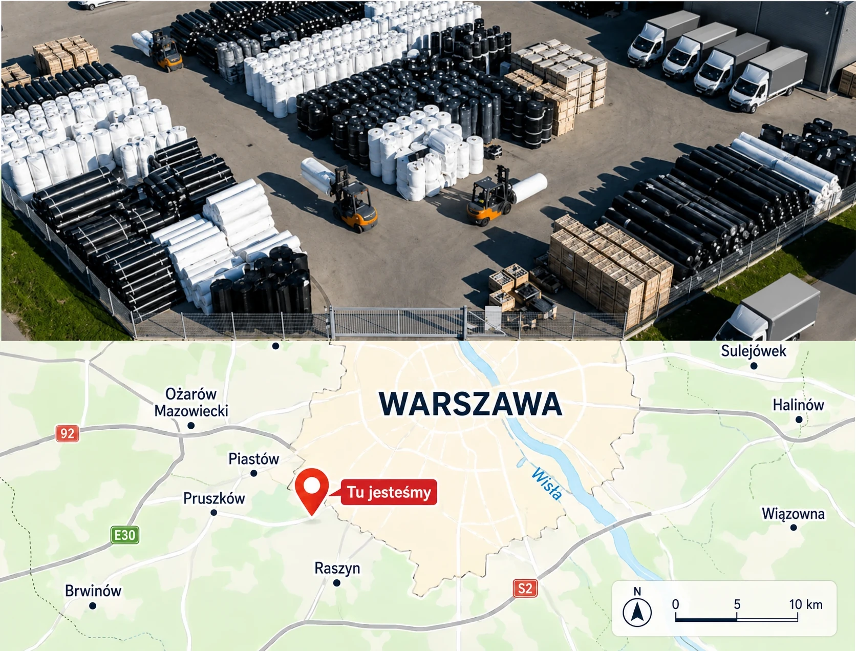 Mapa dojazdu do punktu odbioru w Warszawie - Opacz